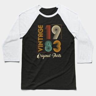 Vintage 1983 Original Parts Birthday Baseball T-Shirt